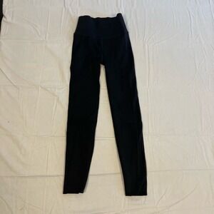 Fabletics SculptKnit Compression Leggings Womens 23‎ Black High Waisted Workout